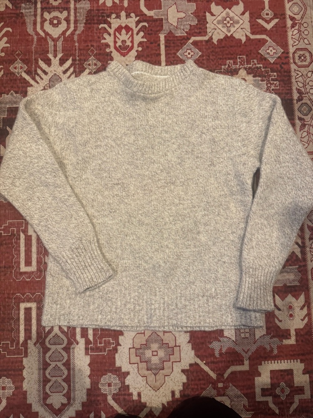 Vintage Heathered Crewneck Sweater - Light Gray